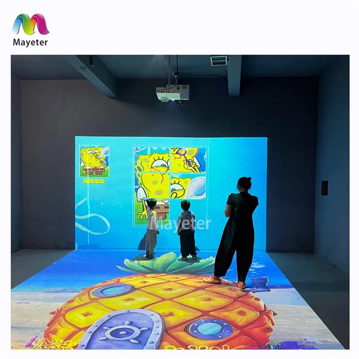 Wall And Floor Interactive Projection